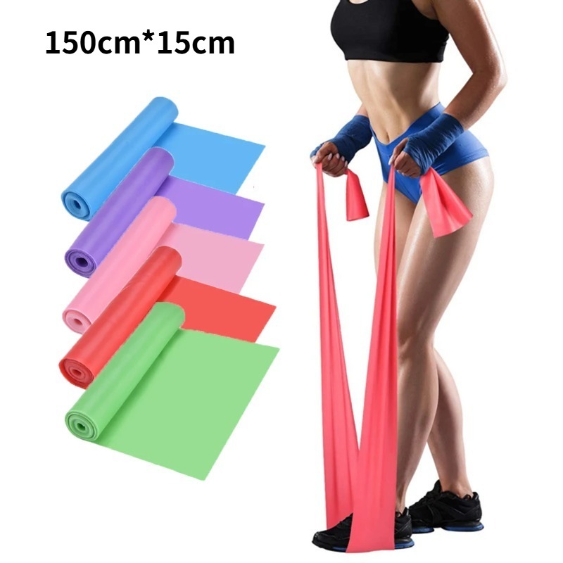 Yoga Fitness Resistance Band - ยางยืดออกกำลังกายจากน้ำยางธรรมชาติ สำหรับโยคะ พิลาทิส ฟิตเนส ที่บ้าน และการฝึกซ้อม
