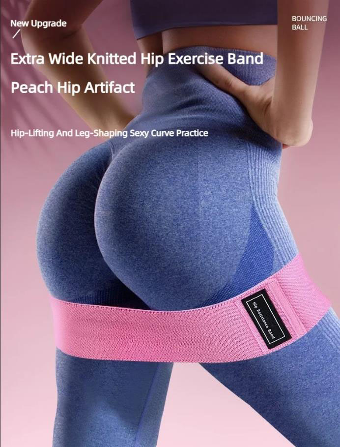 Yoga Fitness Resistance Band - ชุดยางยืดออกกำลังกาย 3 ชิ้น สำหรับบริหารสะโพก ต้นขา และกล้ามเนื้อ