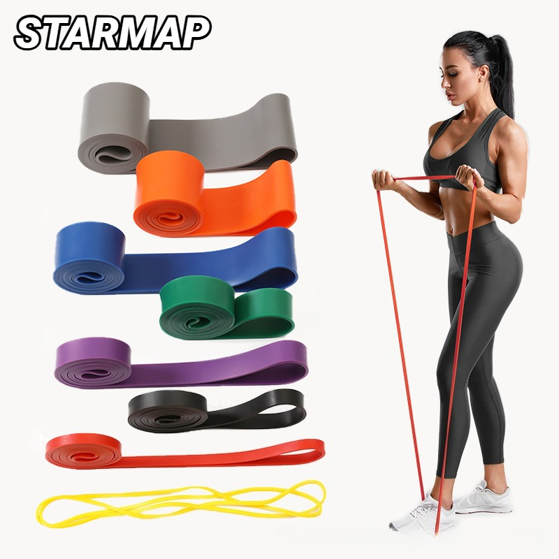 Yoga Fitness Resistance Band - สายรัดออกกำลังกายแบบต้านทาน สำหรับผู้ชายและผู้หญิง ใช้สำหรับออกกำลังกายที่บ้าน ยืดกล้ามเนื้อ เสริมสร้างความแข็งแรง อุปกรณ์ออกกำลังกาย