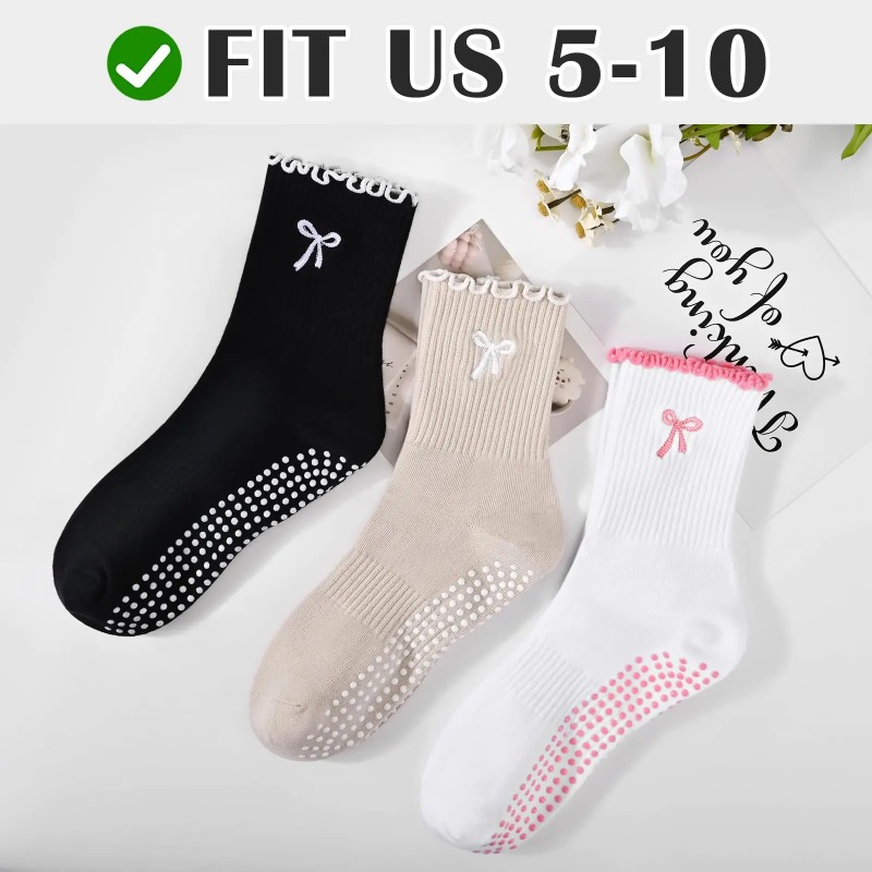 ถุงเท้าโยคะมืออาชีพ สายรัดผ้าฝ - Yoga Of Fitness บทวิจารณ์และราคา
