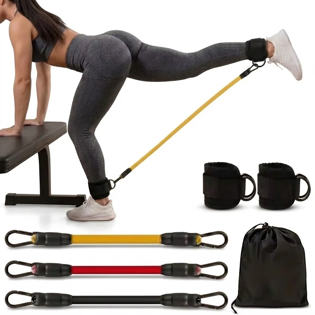 ชุดสายยางยืดสำหรับข้อเท้า 5 ชิ - Yoga Fitness Resistance Band บทวิจารณ์และราคา