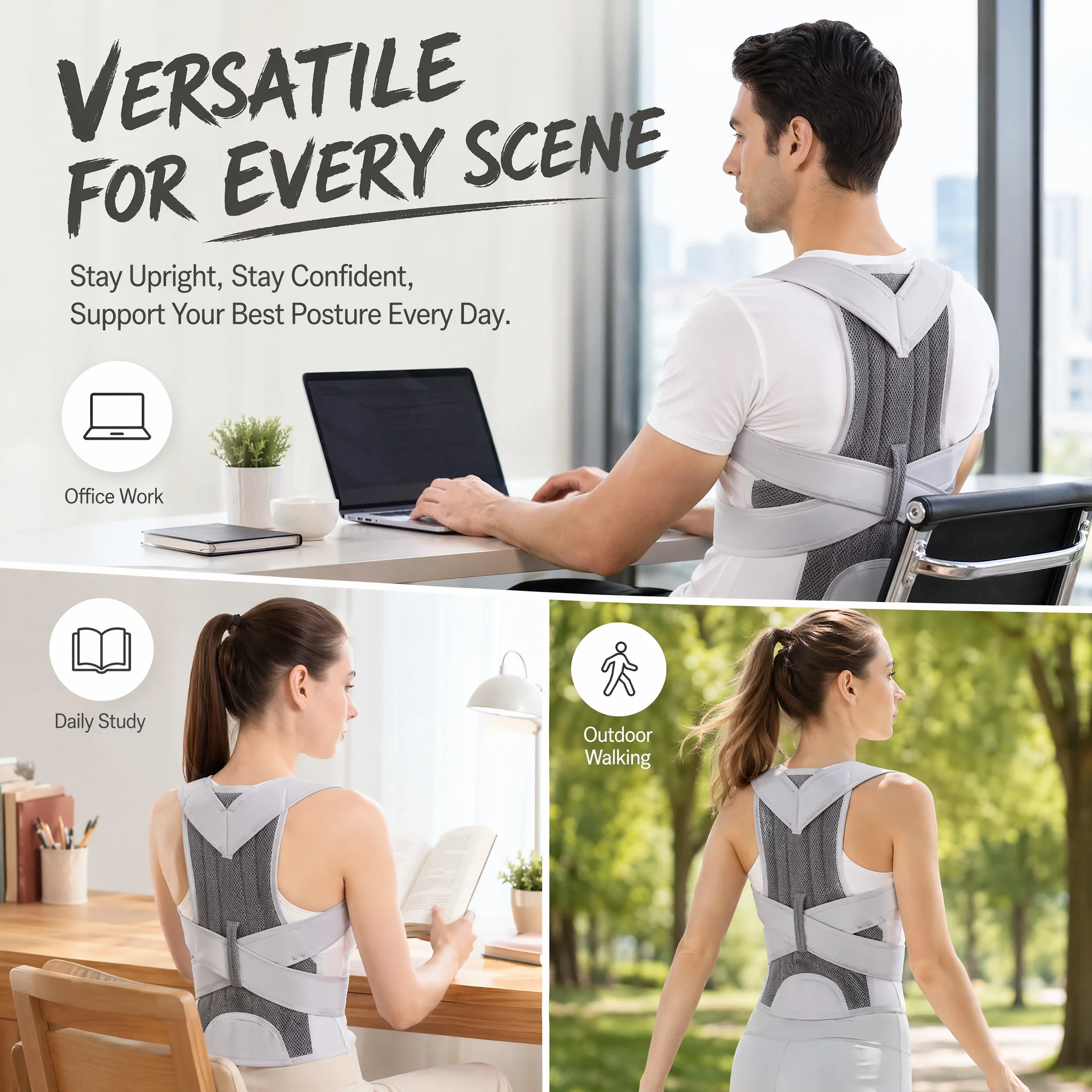สายรัดพยุงหลังแบบใหม่ สำหรับแก - Posture Corrector Back บทวิจารณ์และราคา