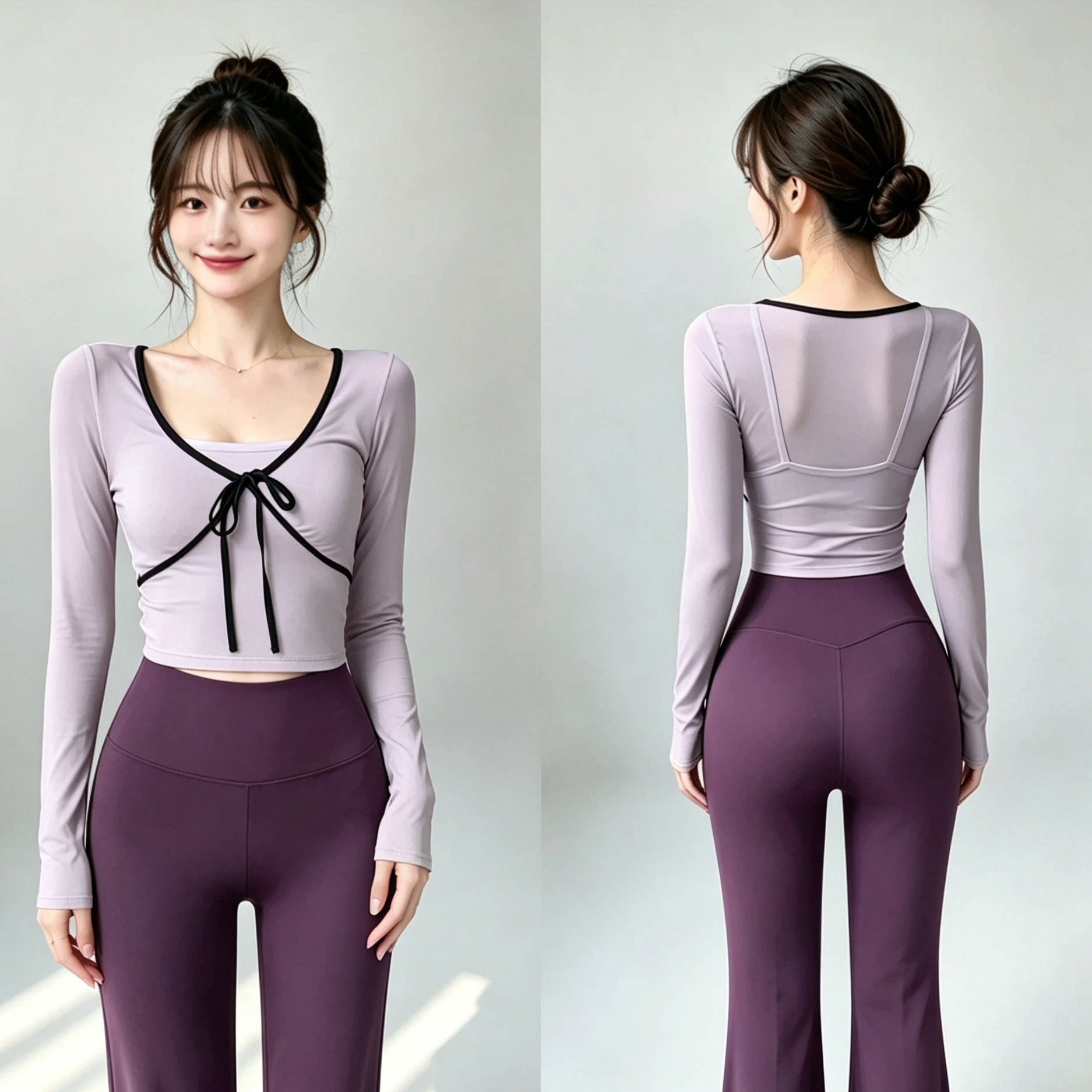 ชุดออกกำลังกายสำหรับผู้หญิง ปร - Yoga Of Fitness บทวิจารณ์และราคา
